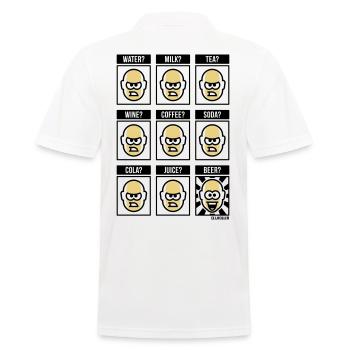 Rien ne vaut une bière ! (buveur de bière drôle POS 3C) - Polo Homme - blanc - Dos - Kai (181cm)