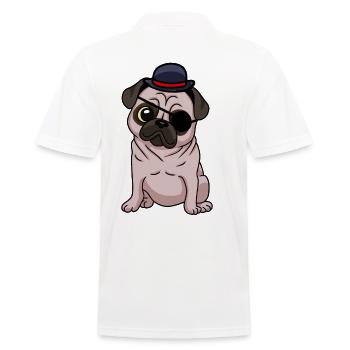 Fantasy Carlin Chien Eye Patch Chiens Chapeau Enfant - Polo Homme - blanc - Dos - Kai (181cm)