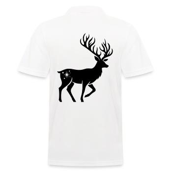 Silhouette de cerf Noël - Polo Homme - blanc - Dos - Kai (181cm)