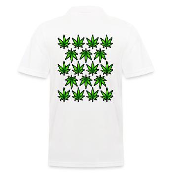 Cannabis - Men's Polo Shirt - white - Back - Kai (181cm)
