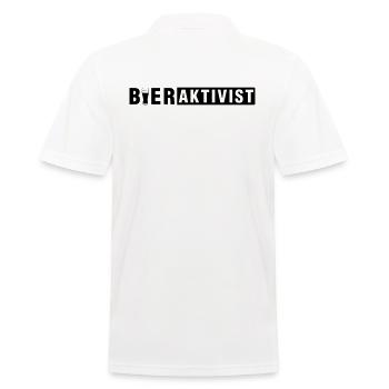 Bieraktivist - Männer Poloshirt - Weiß - Hinten - Kai (181cm)