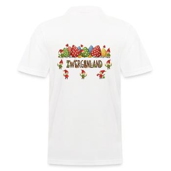 Dwarf Land Celebration - Men's Polo Shirt - white - Back - Kai (181cm)