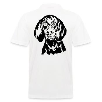 BLACK AND TAN COONHOUND Chiens de chasse Wilsigns - Polo Homme - blanc - Dos - Kai (181cm)