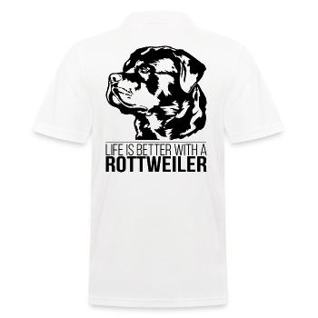 La vie de Rottweiler est meilleure Chiens Wilsigns - Polo Homme - blanc - Dos - Kai (181cm)