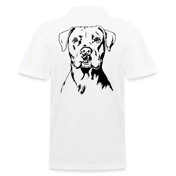 Dogue Argentin Portrait Chien Chien Wilsigns - Polo Homme - blanc - Dos - Kai (181cm)