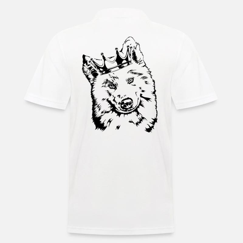 SAMOJEDE Krone Hunde Hund Wilsigns - Männer Poloshirt - Weiß