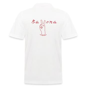 Peace Bayona - Polo Homme - blanc - Dos - Kai (181cm)