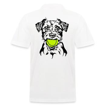 Jack Russell Terrier Ball Ball Junkie Dog Wilsigns - Polo Homme - blanc - Dos - Kai (181cm)