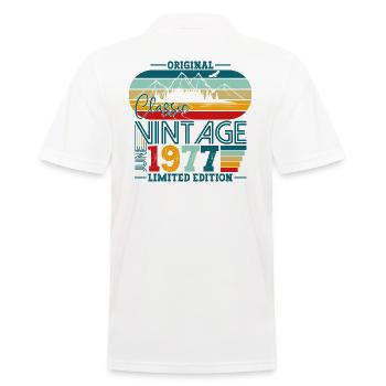 Original Juin Millésime 1977 45ème Anniversaire Hommes - Polo Homme - blanc - Dos - Kai (181cm)