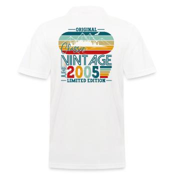 Original Juni Jahrgang 2005 17. Geburtstag Herren - Männer Poloshirt - Weiß - Hinten - Kai (181cm)