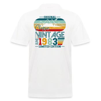 Original Juni Jahrgang 1983 39. Geburtstag Herren - Männer Poloshirt - Weiß - Hinten - Kai (181cm)