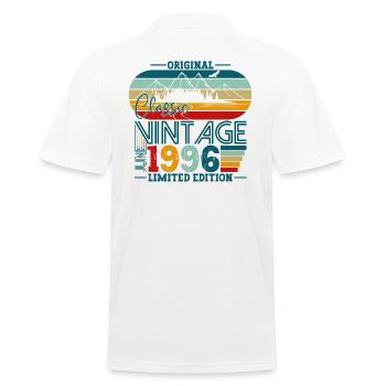 Original Juni Jahrgang 1996 26. Geburtstag Herren - Männer Poloshirt - Weiß - Hinten - Kai (181cm)