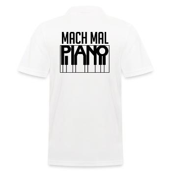 Mach mal Piano zum 1000sten mal aber besser - Männer Poloshirt - Weiß - Hinten - Kai (181cm)