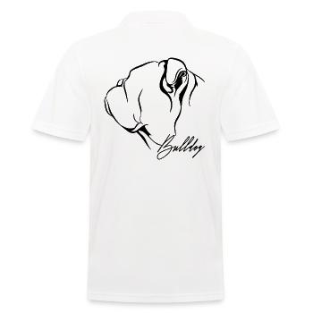 BULLDOG Profile Dogs Dog Wilsigns - Men's Polo Shirt - white - Back - Kai (181cm)