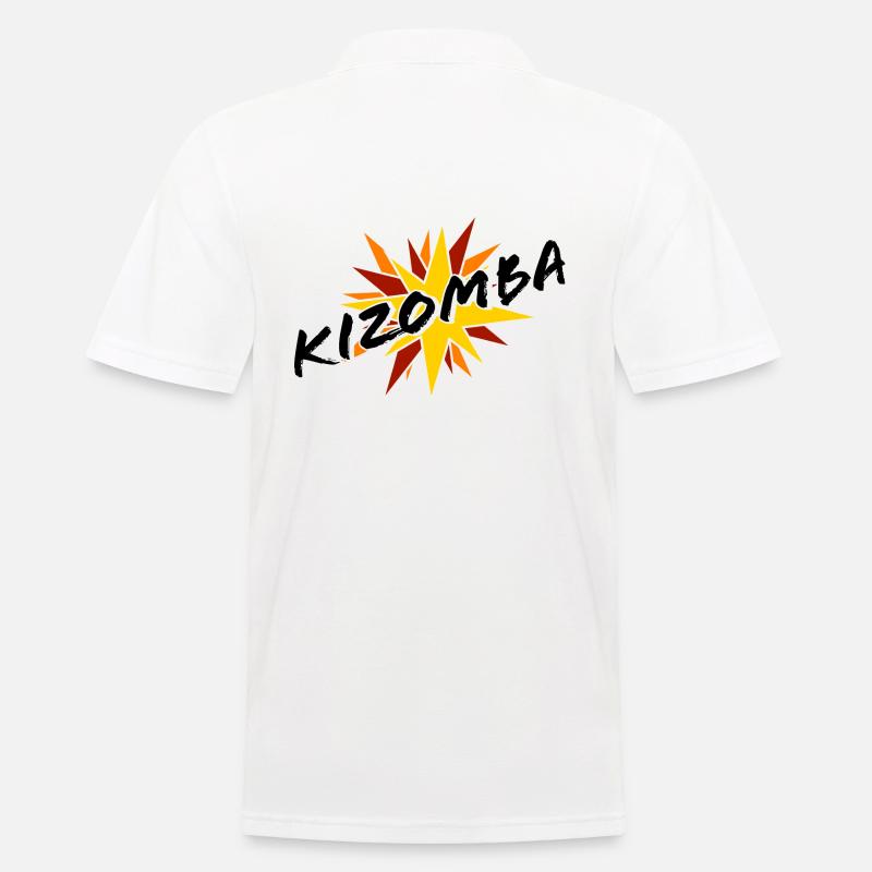 Kizomba Explosion - Männer Poloshirt - Weiß