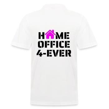 Home Office rose noir - Polo Homme - blanc - Dos - Kai (181cm)