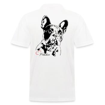Frenchie Bouledogue français Portrait Wilsigns - Polo Homme - blanc - Dos - Kai (181cm)