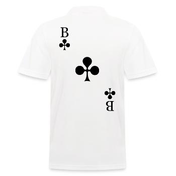 Kreuzbube Spielkarte Kreuz Bube Kostüm Kartenspiel - Männer Poloshirt - Weiß - Hinten - Kai (181cm)