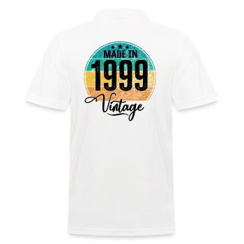 Vintage Fabriqué en 1999 Année de naissance 1999 Anniversaire - Polo Homme - blanc - Dos - Kai (181cm)