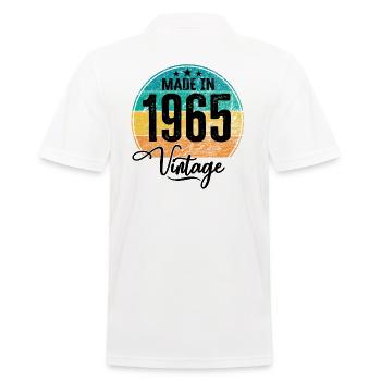 Millésime Fabriqué en 1965 Année de naissance 1965 Anniversaire - Polo Homme - blanc - Dos - Kai (181cm)