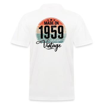 Millésime Fabriqué en 1959 Année de naissance 1959 Anniversaire - Polo Homme - blanc - Dos - Kai (181cm)