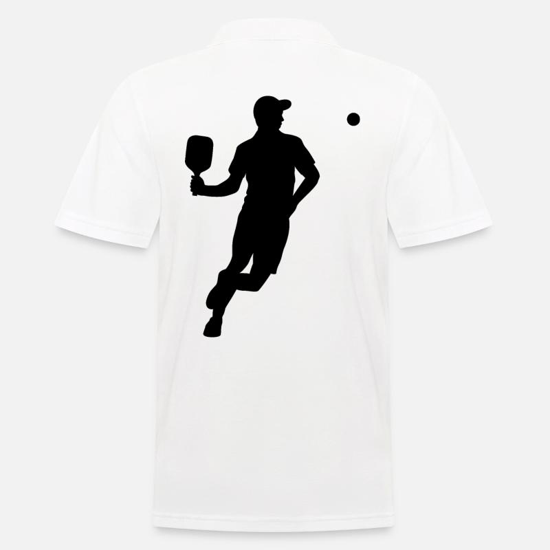 Pickleball - Männer Poloshirt - Weiß
