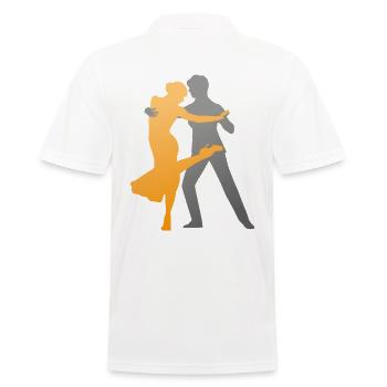 Queer Tango - Männer Poloshirt - Weiß - Hinten - Kai (181cm)