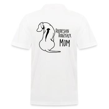 RHODESIAN RIDGEBACK MOM chien chiens Mama Wilsigns - Polo Homme - blanc - Dos - Kai (181cm)