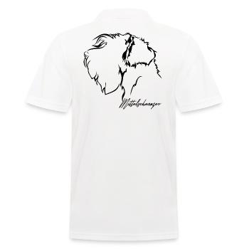 Mittelschnauzer Profil Hunde Hund Wilsigns - Männer Poloshirt - Weiß - Hinten - Kai (181cm)