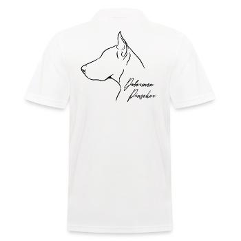 Doberman Pinscher Profil Hunde Hund Wilsigns - Männer Poloshirt - Weiß - Hinten - Kai (181cm)