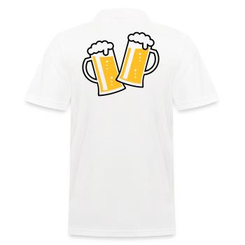 2 chopes à bière Toast (bière / chope à bière / 2C) - Polo Homme - blanc - Dos - Kai (181cm)