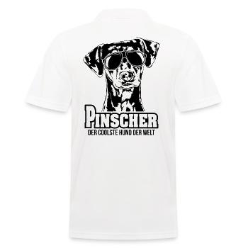 Deutscher PINSCHER coolster Hund Hundespruch Hunde - Männer Poloshirt - Weiß - Hinten - Kai (181cm)