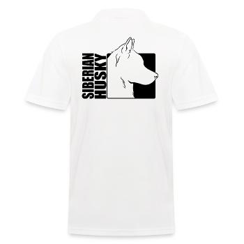 Husky Sibérien Profil Chiens Chien Wilsigns - Polo Homme - blanc - Dos - Kai (181cm)