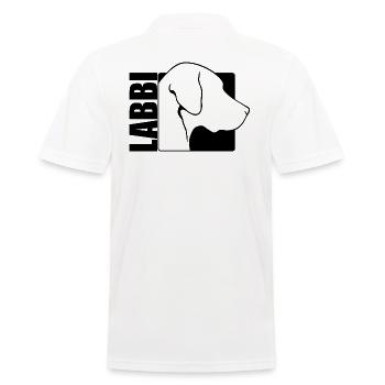 Labbi Profil Wilsigns Labrador Hunde Hund - Männer Poloshirt - Weiß - Hinten - Kai (181cm)