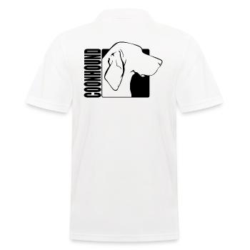 Coonhound Profile Dogs Dog Wilsigns - Men's Polo Shirt - white - Back - Kai (181cm)