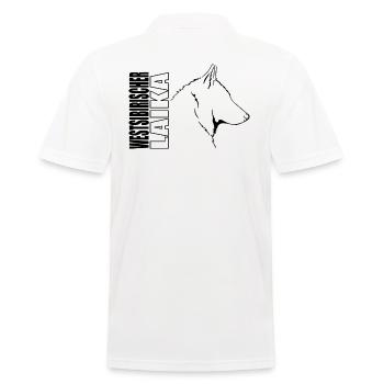 Westsibirischer Laika Profil Hunde Hund Wilsigns - Männer Poloshirt - Weiß - Hinten - Kai (181cm)