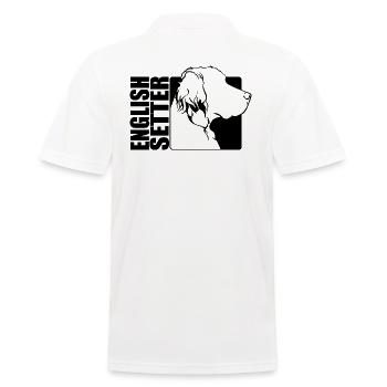 Profil de setter anglais Chiens Chien Wilsigns - Polo Homme - blanc - Dos - Kai (181cm)