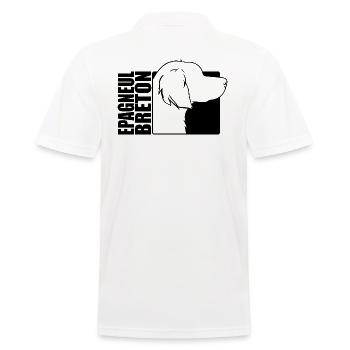 Epagneul Breton Profil Hunde Hund Wilsigns - Männer Poloshirt - Weiß - Hinten - Kai (181cm)