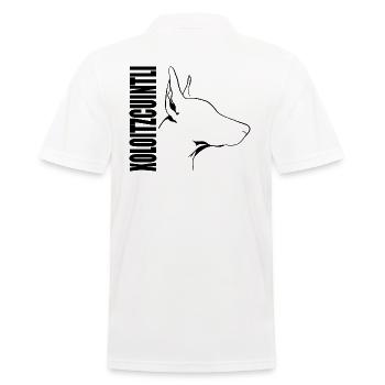 XOLOITZCUINTLI Xolo Hund Hunde Nackthund Wilsigns - Männer Poloshirt - Weiß - Hinten - Kai (181cm)