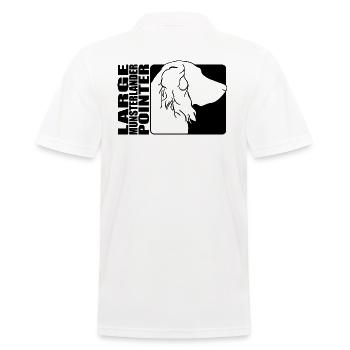 Large Munsterlander Pointer Profil Hunde Wilsigns - Männer Poloshirt - Weiß - Hinten - Kai (181cm)