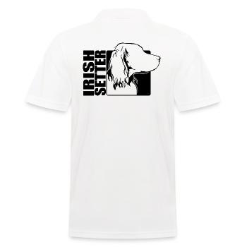 Profil de setter irlandais Chiens Dog Wilsigns - Polo Homme - blanc - Dos - Kai (181cm)