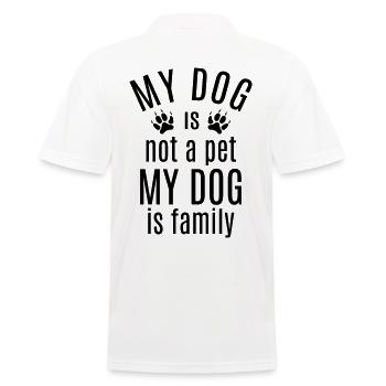 Mon chien est un amoureux des chiens de la famille - Polo Homme - blanc - Dos - Kai (181cm)