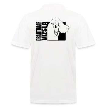 Drahthaar Vizsla Profil Hund Hunde Wilsigns - Männer Poloshirt - Weiß - Hinten - Kai (181cm)