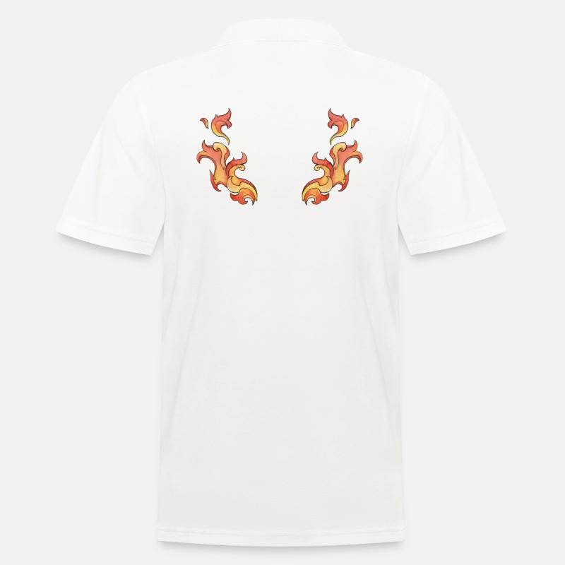 Ailes de feu - Polo Homme - blanc