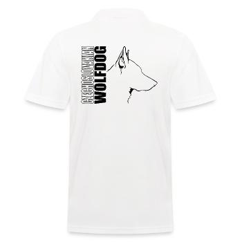 CZECHOSLOVAKIAN WOLFDOG Profil Wilsigns Hunde - Männer Poloshirt - Weiß - Hinten - Kai (181cm)