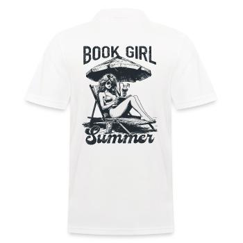 Book Girl Summer - Polo Homme - blanc - Dos - Kai (181cm)