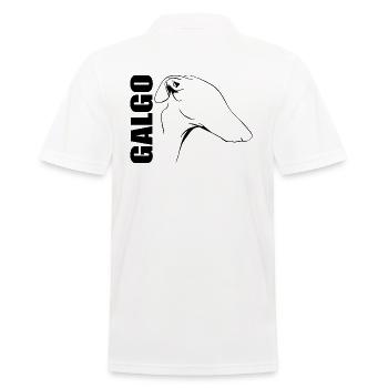 GALGO Greyhounds Dogs Dog Wilsigns - Men's Polo Shirt - white - Back - Kai (181cm)