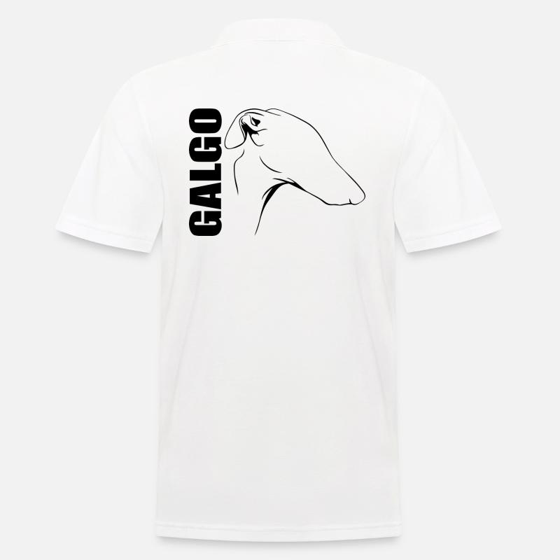 GALGO lévrier chien Chien Wilsigns - Polo Homme - blanc