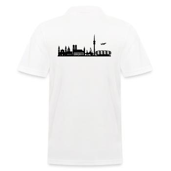 Skyline Munich - Men's Polo Shirt - white - Back - Kai (181cm)