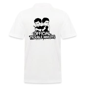 Family Ties - Sibling Love & Rivalry - Men's Polo Shirt - white - Back - Kai (181cm)